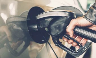 Car being filled up with petrol