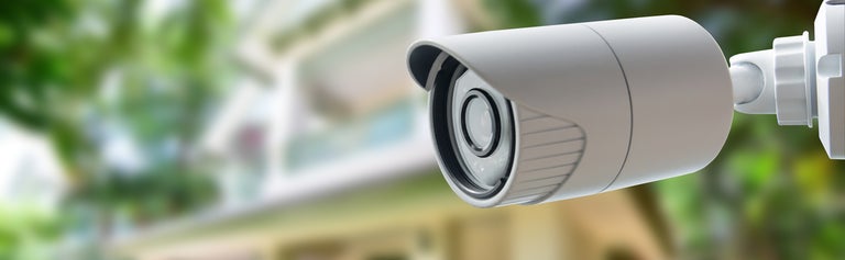 home security - security camera outside house