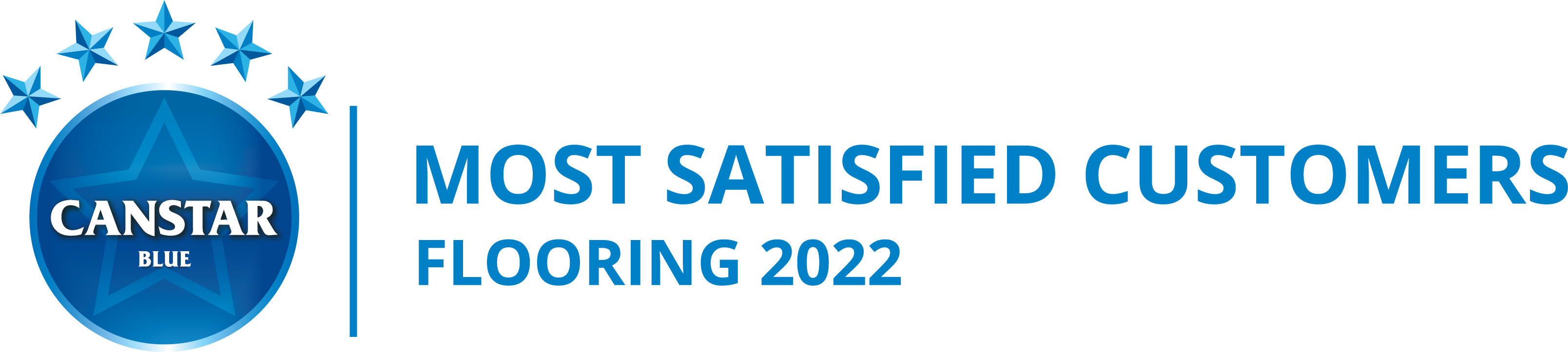 most satisfied customers flooring award 2022 wide logo