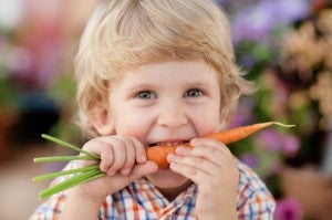 Boy with carrot