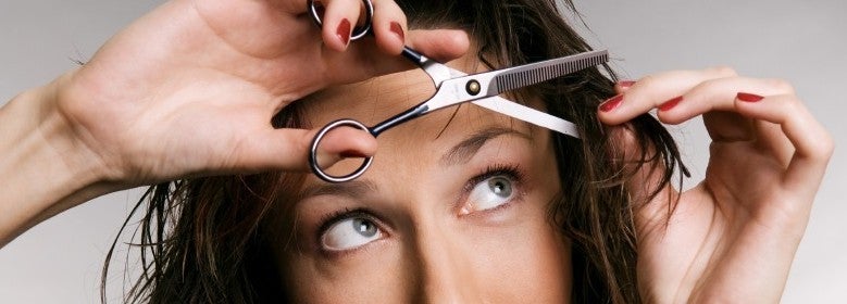 cutting your own hair banner